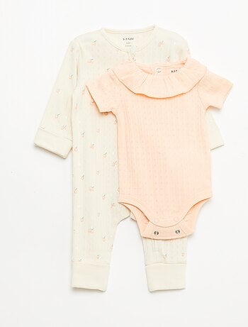 Completo body trasformabile + tutina in maglia a costine