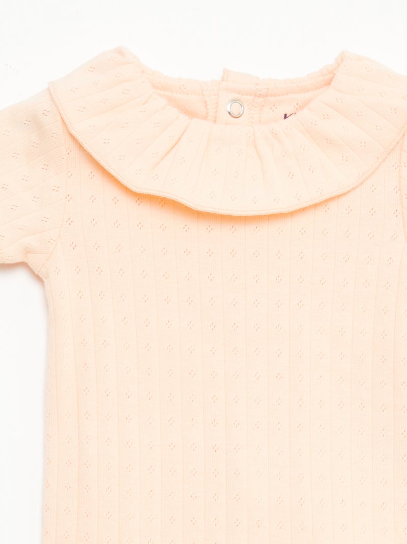 Completo body trasformabile + tutina in maglia a costine Arancione - Kiabi