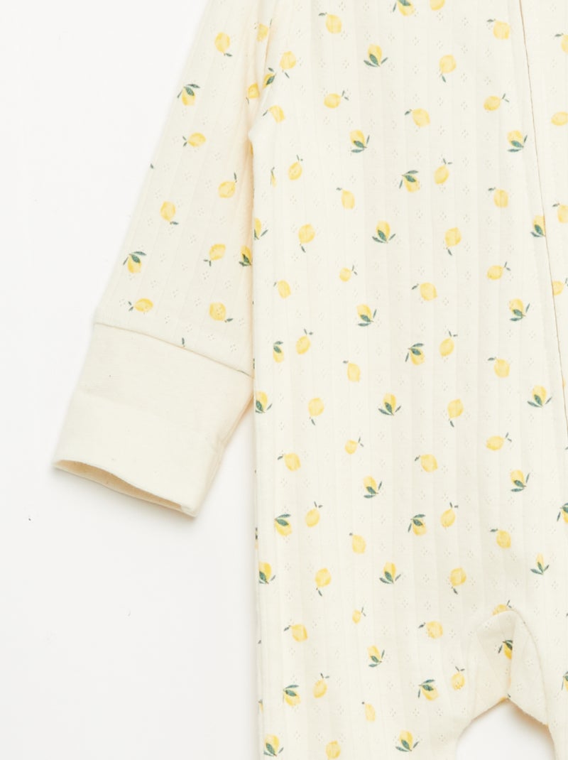 Completo body trasformabile + tutina in maglia a costine Giallo - Kiabi