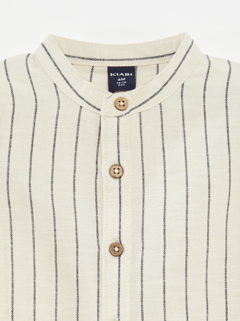 Paolo Pecora Camicia con colletto alla coreana PP3321 main image 0