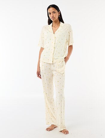 Completo camicia da notte a righe