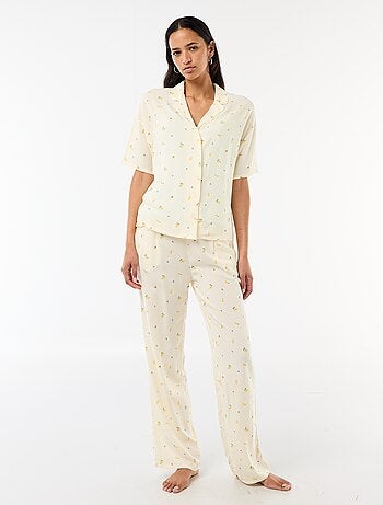 Completo camicia da notte a righe