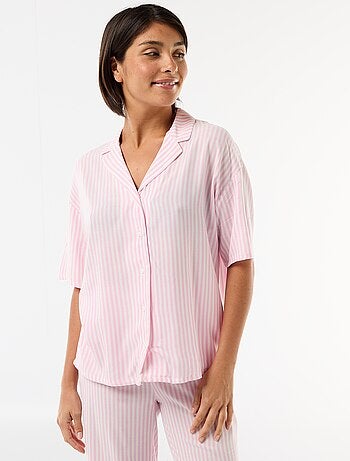 Completo camicia da notte a righe