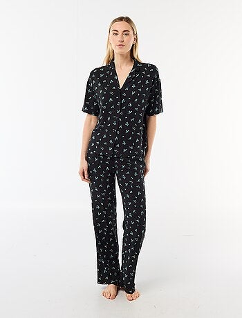 Completo camicia da notte a righe