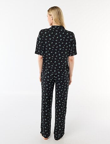 Completo camicia da notte a righe