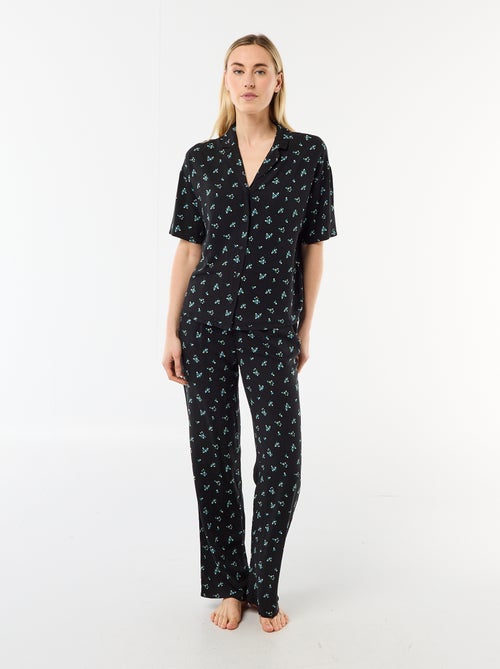 Completo camicia da notte all-over - Kiabi