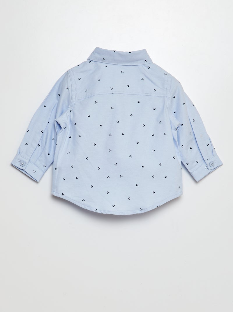 Completo camicia in oxford + salopette in twill - 2 pezzi BLU - Kiabi