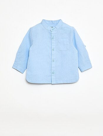 Completo camicia + pantaloni in misto lino - 2 pezzi