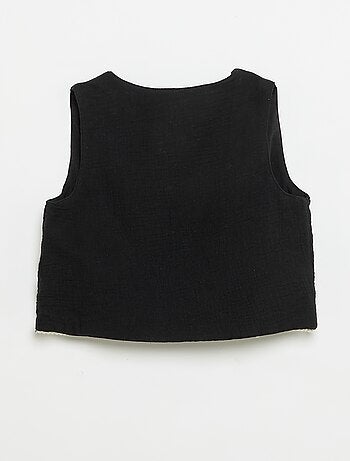 Completo canotta + cardigan senza maniche