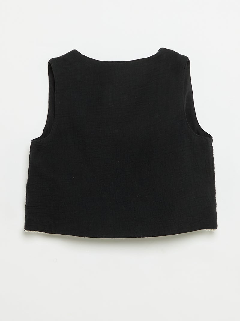 Completo canotta + cardigan senza maniche Nero - Kiabi