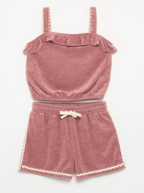 Completo canotta e shorts in spugna - 2 pezzi - Kiabi