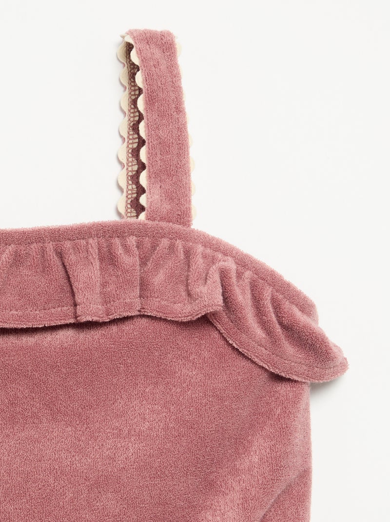 Completo canotta e shorts in spugna - 2 pezzi Rosa - Kiabi