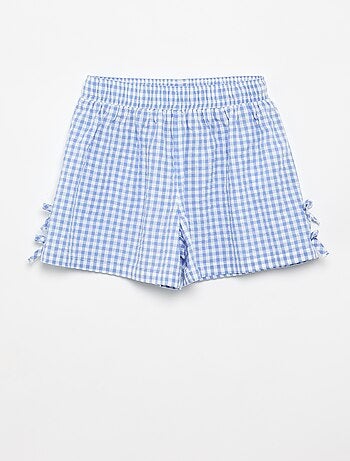 Completo canotta + pantaloncini a motivo Vichy - 2 pezzi