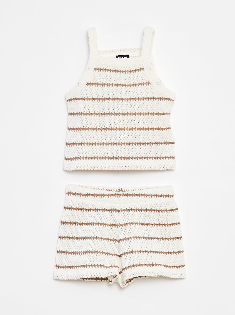 Completo canotta + shorts - 2 pezzi Bianco - Kiabi