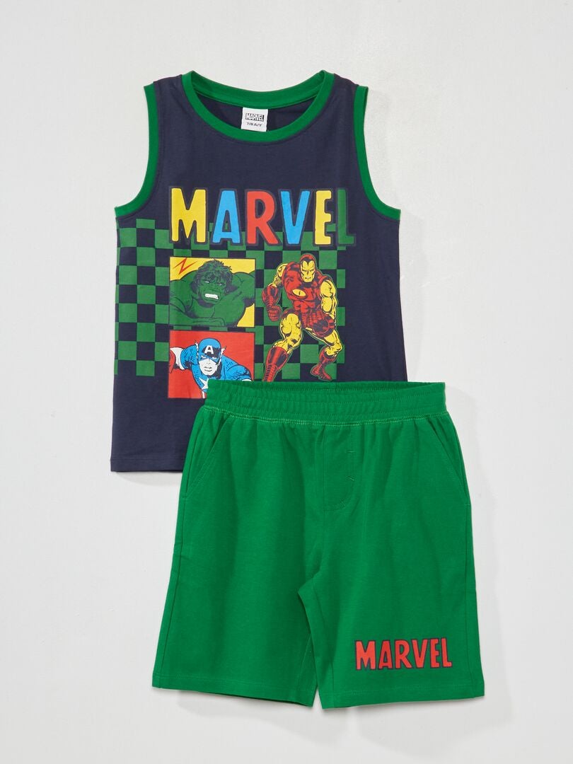 Completo canotta + shorts 'Marvel' - 2 pezzi blu marine - Kiabi