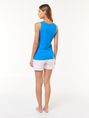 Completo canotta + shorts 'Stitch' - 2 pezzi