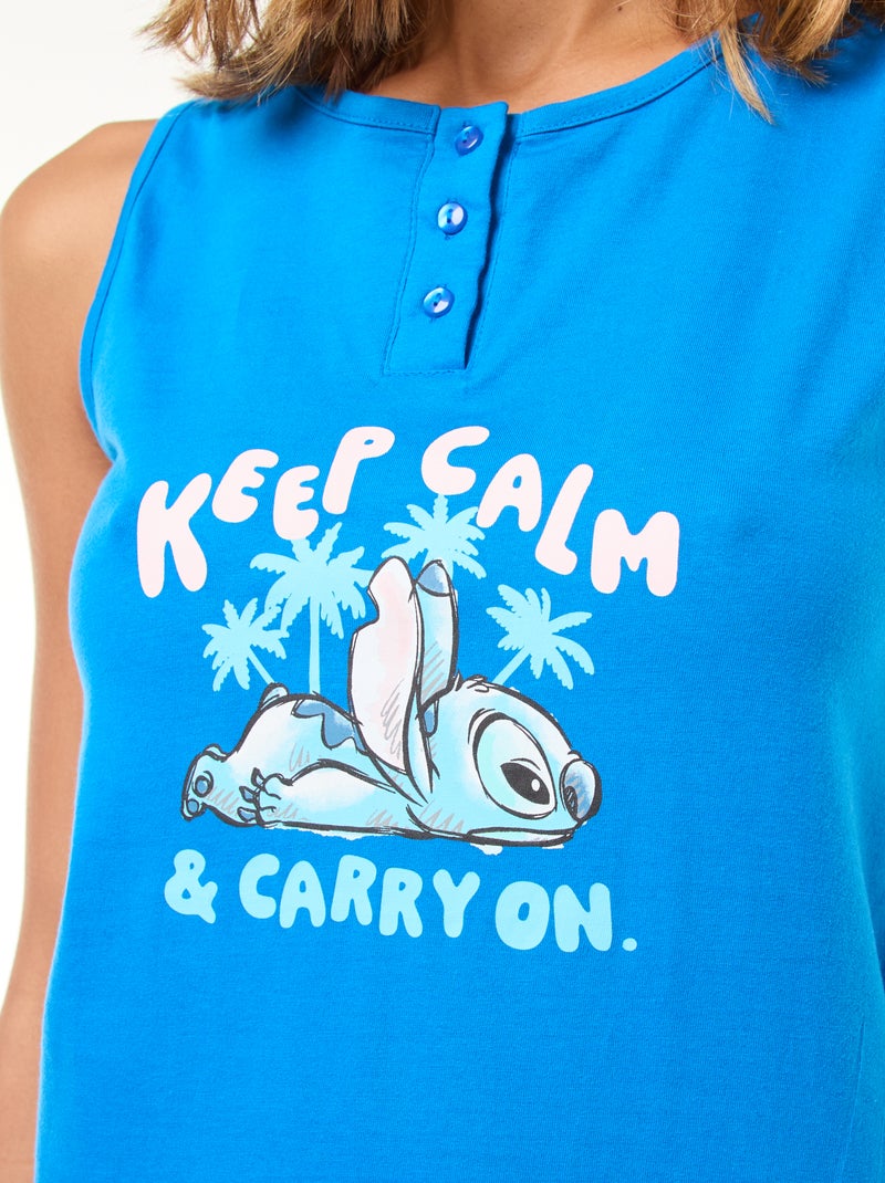 Completo canotta + shorts 'Stitch' - 2 pezzi BLU - Kiabi