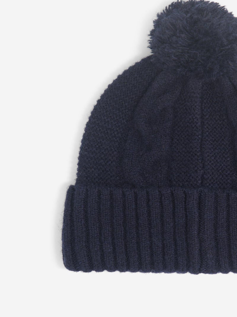 Completo cappello in maglia + scaldacollo - 2 pezzi Blu - Kiabi