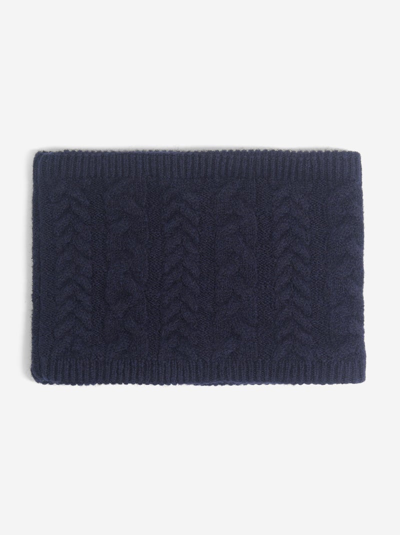 Completo cappello in maglia + scaldacollo - 2 pezzi Blu - Kiabi