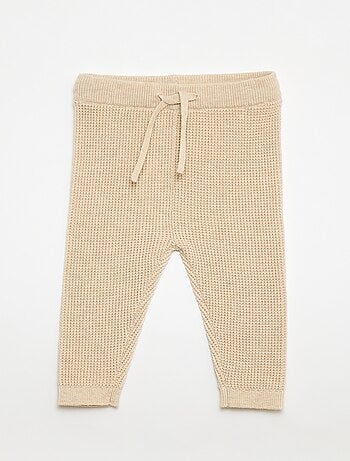 Completo cardigan a cuore + leggings in maglia - 2 pezzi