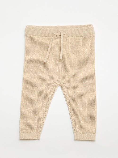 Completo cardigan a cuore + leggings in maglia - 2 pezzi - Kiabi