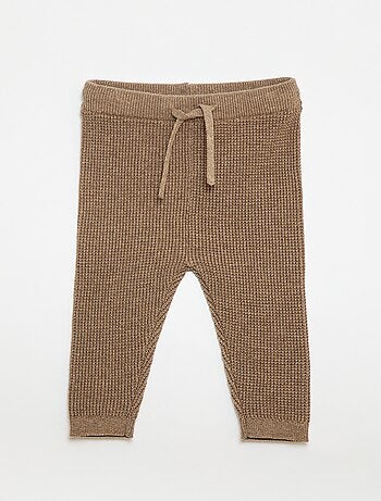 Completo cardigan a cuore + leggings in maglia - 2 pezzi