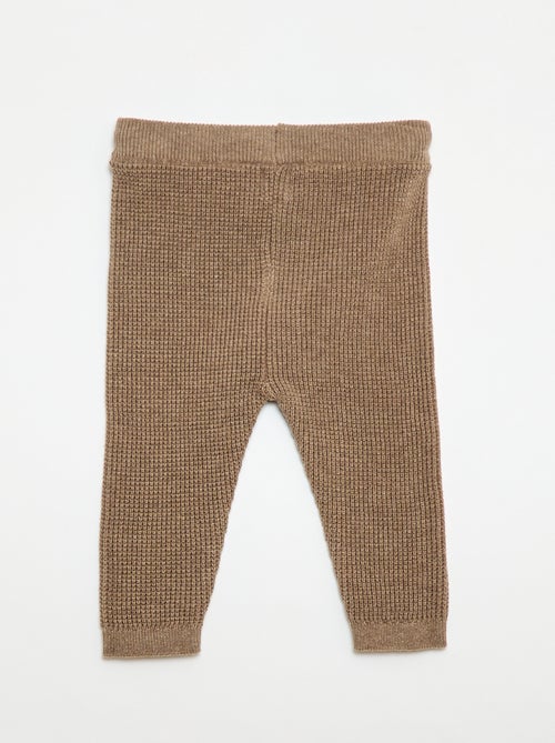 Completo cardigan a cuore + leggings in maglia - 2 pezzi - Kiabi