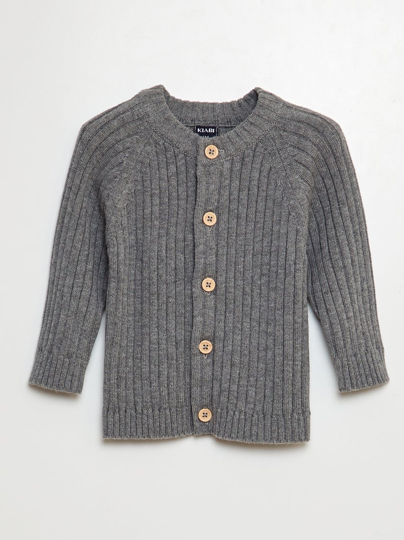 Completo cardigan + legging a coste - 2 pezzi GRIGIO - Kiabi