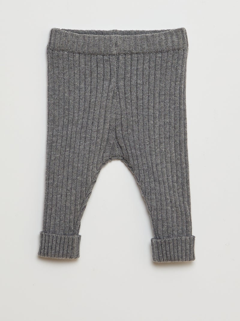 Completo cardigan + legging a coste - 2 pezzi GRIGIO - Kiabi