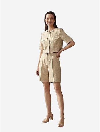 Completo con camicia e shorts in popeline di cotone my fashion