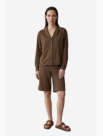 Completo con camicia e shorts in popeline di cotone my fashion