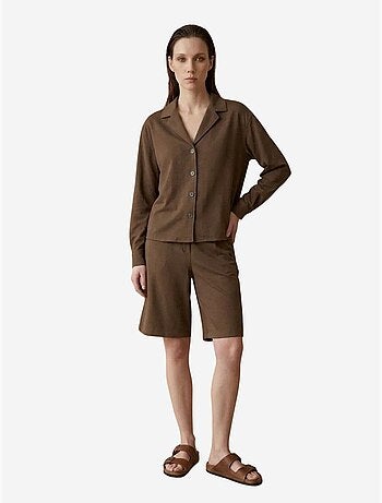 Completo con camicia e shorts in popeline di cotone my fashion
