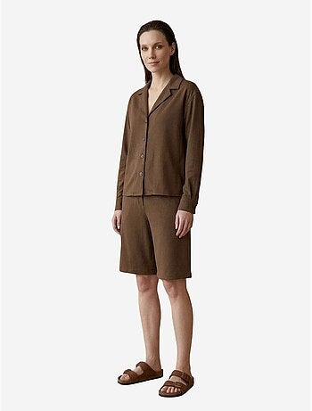 Completo con camicia e shorts in popeline di cotone my fashion