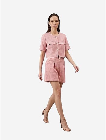 Completo con camicia e shorts in popeline di cotone my fashion