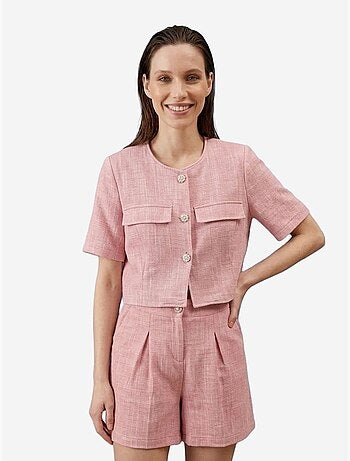 Completo con camicia e shorts in popeline di cotone my fashion