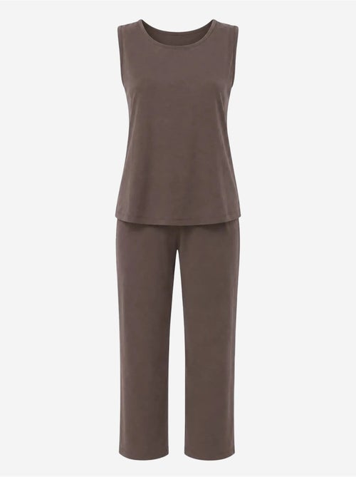 Completo con canotta smanicata e pantaloni a gamba larga mixray - Kiabi Completo con canotta smanicata e pantaloni a gamba larga mixray - Kiabi