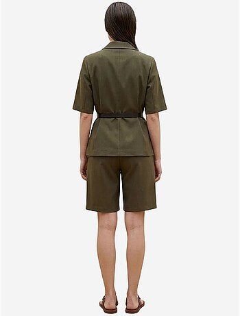 Completo con giacca corta e pantaloni a gamba ampia con cintura my fashion