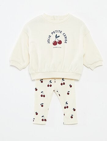 Completo con joggers in tessuto felpato felpa + joggers - 2 pezzi