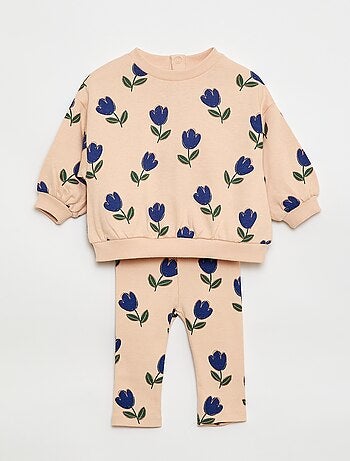 Completo con joggers in tessuto felpato felpa + joggers - 2 pezzi