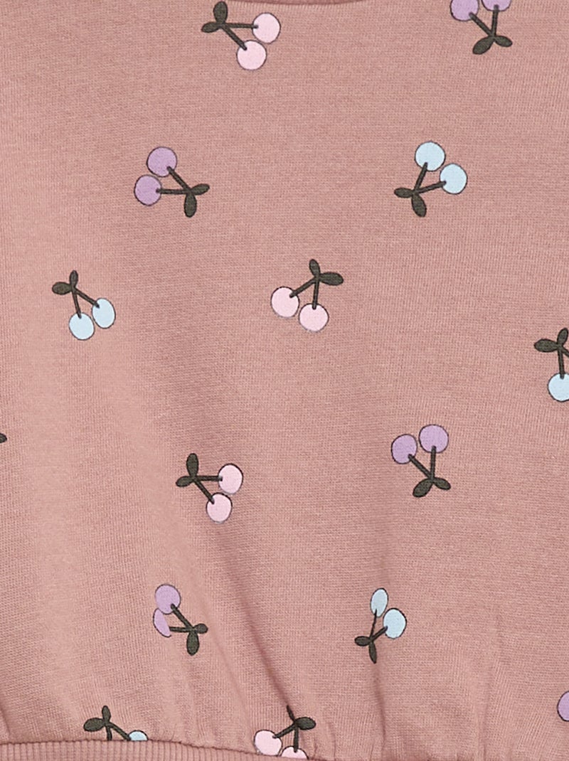 Completo con joggers in tessuto felpato felpa + joggers - 2 pezzi Rosa - Kiabi