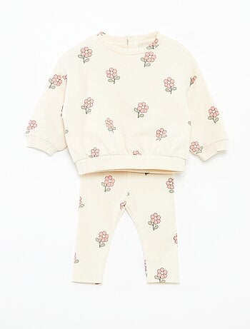 Completo con joggers in tessuto felpato felpa + joggers - 2 pezzi