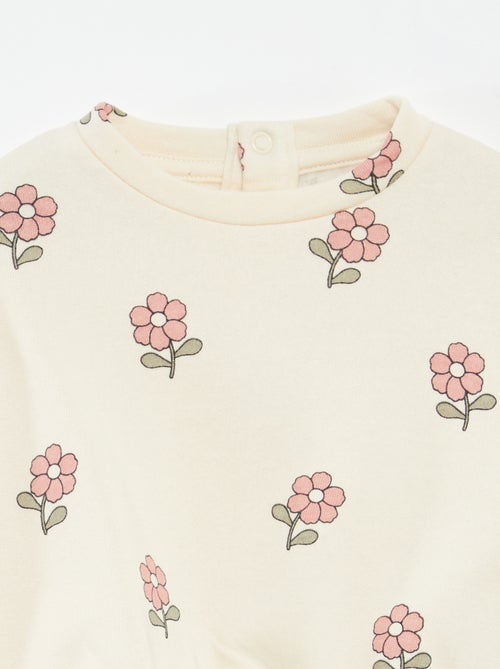 Completo con joggers in tessuto felpato felpa + joggers - 2 pezzi - Kiabi