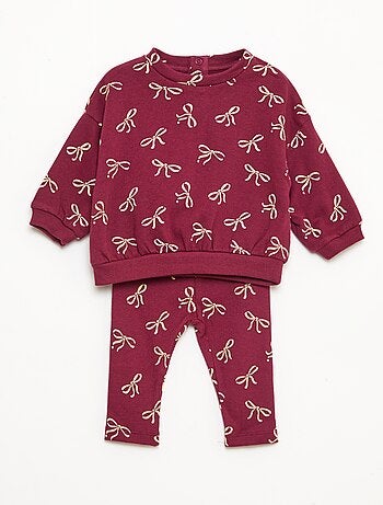 Completo con joggers in tessuto felpato felpa + joggers - 2 pezzi