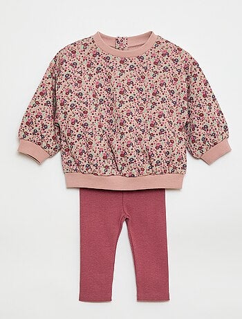 Completo con joggers in tessuto felpato felpa + joggers - 2 pezzi