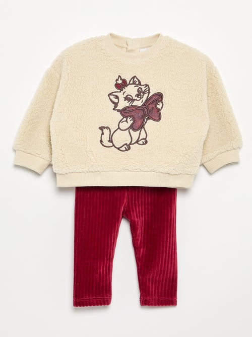 Completo con ricamo 'Marie' 'Disney' sul davanti - 2 pezzi - Kiabi Completo con ricamo 'Marie' 'Disney' sul davanti - 2 pezzi - Kiabi