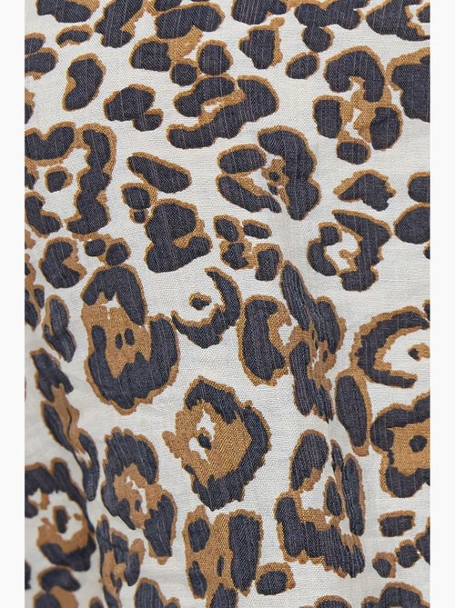 Completo coordinato con scollo a v e vita alta con stampa animalier hiccup - Kiabi Completo coordinato con scollo a v e vita alta con stampa animalier hiccup - Kiabi