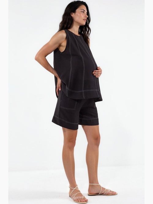 Completo coordinato relax fit con dettagli di impunture hiccup - Kiabi Completo coordinato relax fit con dettagli di impunture hiccup - Kiabi
