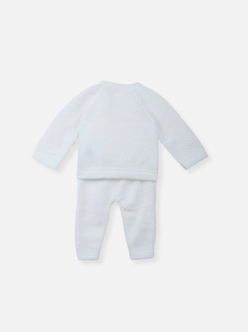 Completo coprifasce e pantaloni nido d'ape per neonato - Kiabi