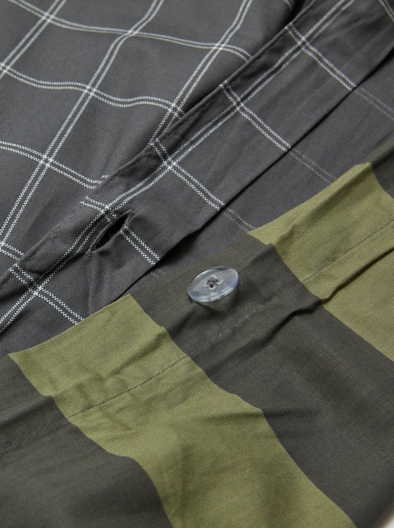 Completo copripiumino + federa - 2 pezzi GRIGIO - Kiabi