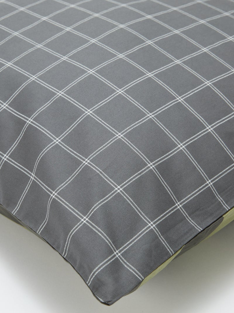 Completo copripiumone (200 x 200 cm) + federe - 2 pezzi GRIGIO - Kiabi